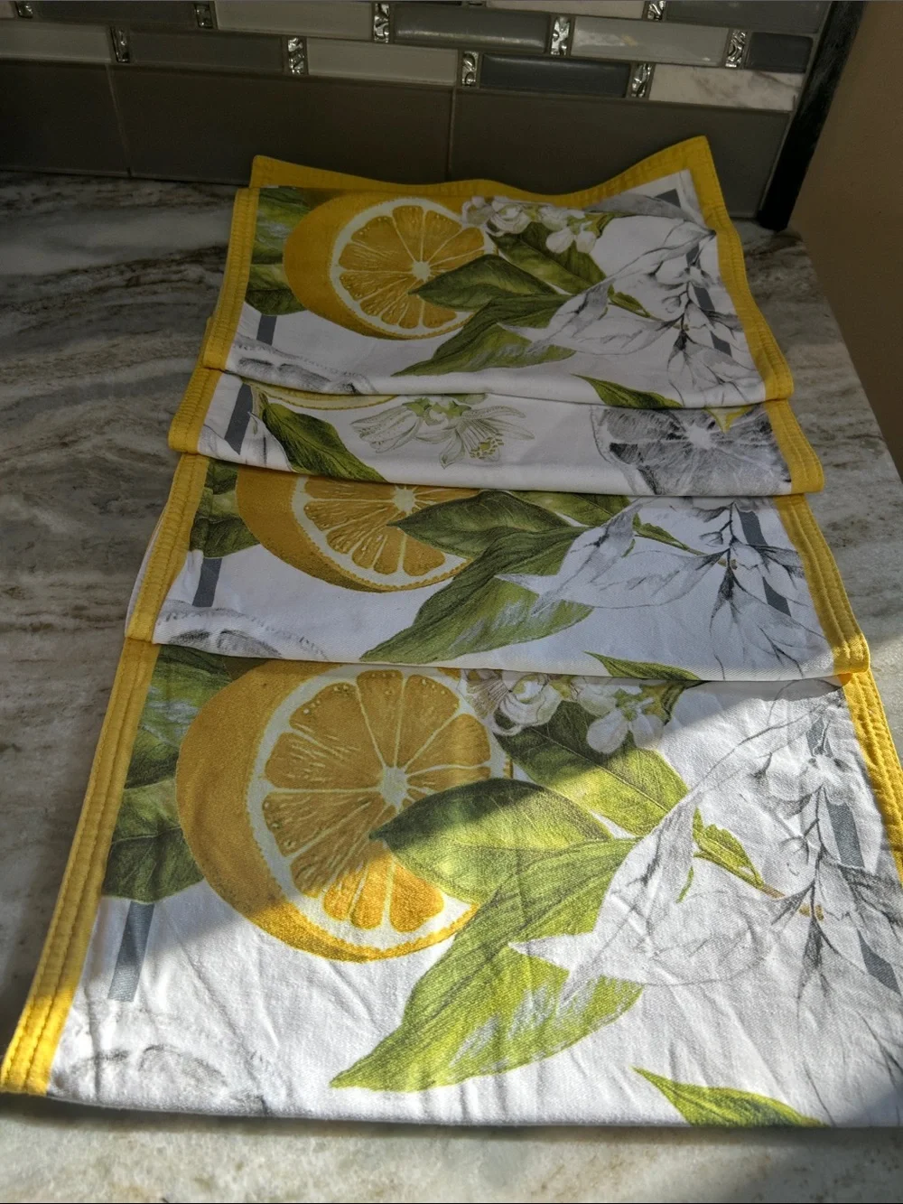 Williams Sonoma Meyer Lemon placemats Set Of 4 Cotton Limoncello Lemon SICILY
